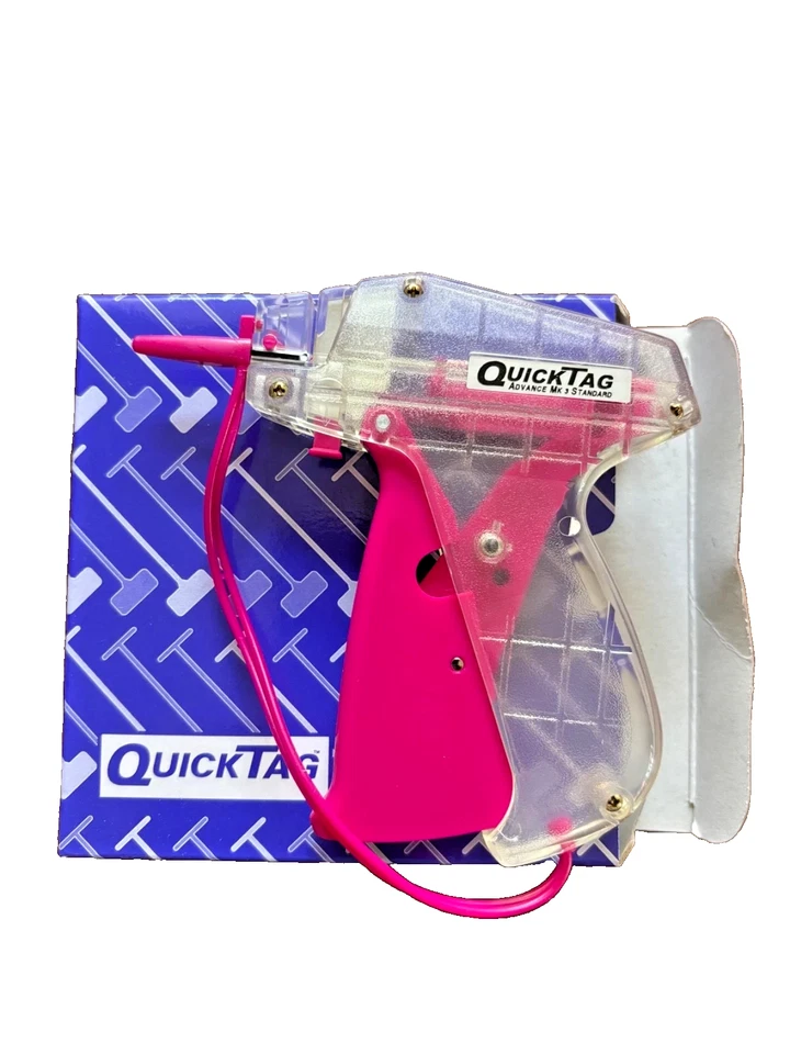 QuickTag Retail Store Shop Clothing Tag Gun in mixed colours Brand New Free Ship