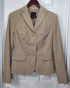 The Limited Women’s Size 4 Blazer/Jacket Tan Beige Lt Brown Dryclean Only - Picture 1 of 14