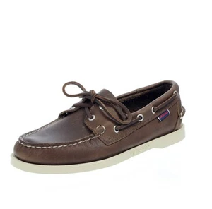 Sebago Docksides Portland - Vela In Pelle T.moro - Uomo Scarpe Scarpe Da Barca - Foto 1 di 4