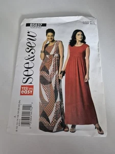 See & Sew B5837 Schnittmuster, Damen Maxikleid, Gr. 8-24 - Bild 1 von 3