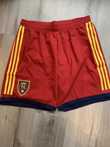 Adidas MLS Real Salt Lake Home Game Authentic Soccer Shorts Men Large CE6273 Cover