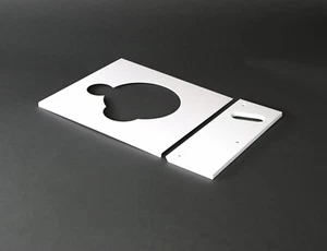 Deckplatte + Tonarmbasis für SME 3009 Tonarm für Thorens TD 125 & MK II weiß - Bild 1 von 3