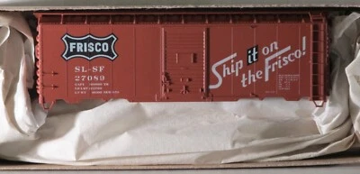 Accurail HO Scale 3544 Frisco 40' Steel AAR Box Car Kit NEW - Image 1 of 2