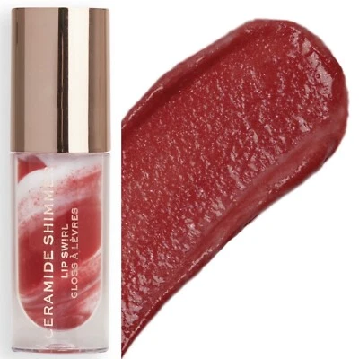 REVOLUTION “Festive Red Shimmer Swirl” Ceramide Lip Gloss - NWOB Sealed + Gift ! - Image 1 of 4