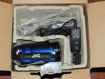 New in Open Box - JVC Everio GZ-HM450 450 AU BLUE HD Camcorder - 046838045523 - Image 1 of 2