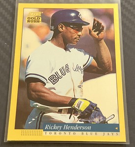 1993 Score Gold Rush Rickey Henderson #35 Toronto Blue Jays 