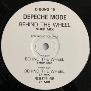DEPECHE MODE -Behind The Wheel- Rare UK 12" Promo - D BONG 15 (Vinyl Record) - Picture 1 of 2