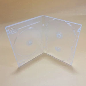 Empty CD Case PP Plastic Milky Transparent CD Case CD Case Capacity 3 Discs&&k - Picture 1 of 6