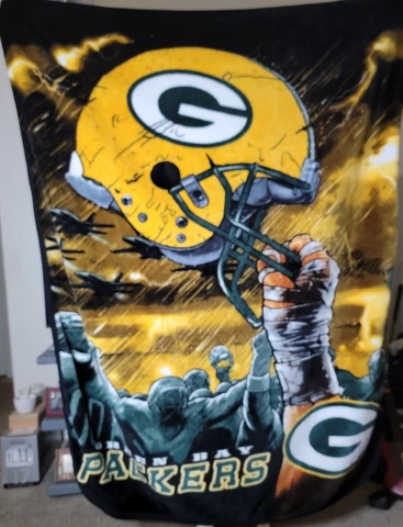 Vintage Green Bay Packers 60 X 80 Throw Blanket (Pre-owned) Cover