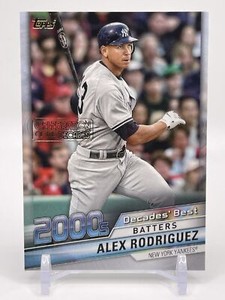 Alex Rodriguez 2020 Topps Celebration of the Decades Best 2000 DB-AR Yankees