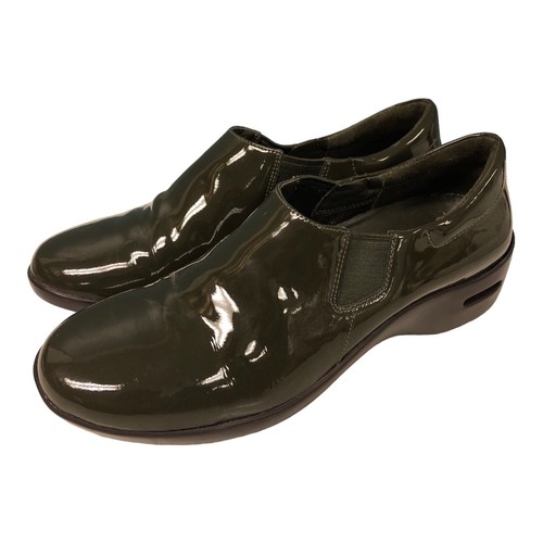 Zeppa donna COLE HAAN x NikeAir verde oliva vernice taglia 8 5