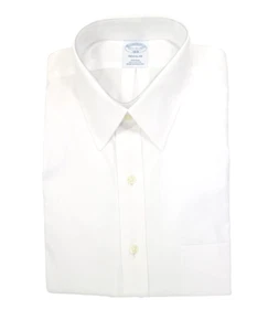 Brooks Brothers Regular Non-Iron All Cotton15.5-34/35 Forward Point Collar White - Picture 1 of 8