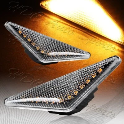 Luz de señalización lateral LED ámbar lente transparente para Ford Mondeo MK3 2000-2006 Foto 1 de 4