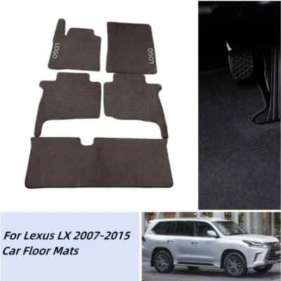 For Fit Lexus LX 2007-2015 Car Floor Mats Custom All Model 3Rows Carpets Luxury Foto 1 de 4