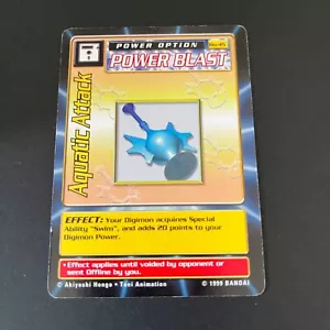 Aquatic Attack Power Blast Bo-45 Digimon Trading Card TCG 1999 Bandai - Imagen 1 de 6