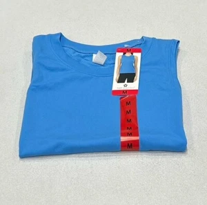 Tuff Athletics Women's Crew Neck Stretch Top, Blue, Size M - Picture 1 of 4