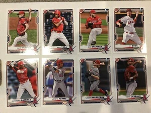 Sam Bachman RC Ky Bush + 6 more Angels Team Set 2021 Bowman Draft Base Paper - Picture 1 of 1