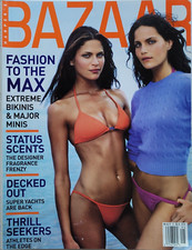 FRANKIE & MISSY RAYDER May 2000 HARPER'S BAZAAR Magazine AMBER VALLETTA / GISELE