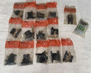 Amerock BP1638-CB Colonial Black Hammered Spade Tip Inset Hinges 13 Sets + H NEW - Photo 1/8