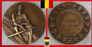RUDERN ROWING MEDAILLE MEDAL * I. PRIX REGATES INTERNAT. OSTENDE BELGIEN 1960 - Picture 1 of 3
