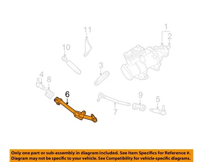 FORD OEM 05-07 F-250 Super Duty Steering Gear Linkage-Center Link AC3Z3304E - Image 1 of 2