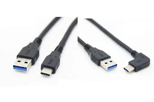 Ángulo derecho izquierdo / recto USB3.1 Tipo C a USB3.0 AM Cable 100cm - Imagen 1 de 4