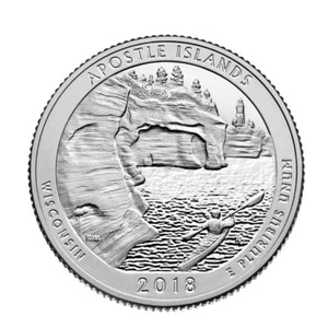2018-S Apostle Island Proof Park Quarter / Deep Cameo Clad Proof - Bild 1 von 1