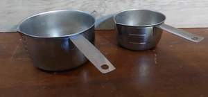 Vintage Foley 2 Cup 1 Cup Measuring Cup Melting Pot Stainless Steel Pour Spout - Picture 1 of 8