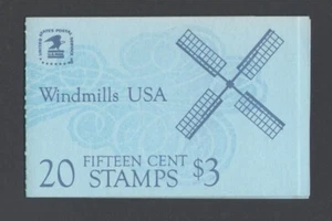 Complete Booklet of Windmills Stamps, Scott BK 135 - Picture 1 of 2