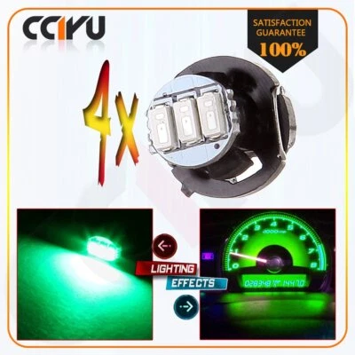 4X Verde T4/T4.2 Neo Wedge 3SMD LED A/C Climatizador Control Luz Interruptor Bombilla Foto 1 de 4