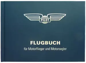 Flugbuch für Motorflieger und Motorsegler – Blau mit Silber-Prägung - Bild 1 von 2