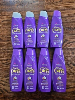 8 - AUSSIE MIRACLE CURLS con Aceite de Jojoba de Coco 5 Champú y 3 Acondicionadores Foto 1 de 3