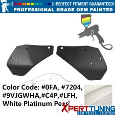 Fits 15-23 Ford Mustang GT Style Front Spoiler Winglet #0FA White Platinum Pearl