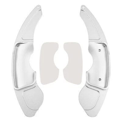 Extensiones de palanca de cambios de volante para Lexus IS RC RCF NX aluminio plateado Foto 1 de 4