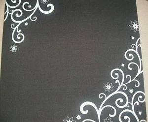 Schwarz Weiß Swirl 12 x 12 Leere Malalbum Sammelalbum Album Kit 20 Seiten - Bild 1 von 1