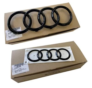 Genuine Audi Edition Rings Black REAR RADIATOR GRILLE for Audi A6 4A C8 A7 4K - Picture 1 of 3