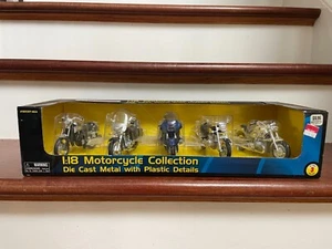 BMW Honda Yamaha 1:18 Motorcycle Collection Rare Set Diecast Kid Connection - Picture 1 of 5