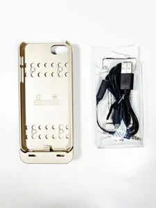 Boostcase Hybrid Puissance Étui pour IPHONE 5/5s (2200mAh, Doré) - Neuf, N Boîte - Photo 1 sur 5