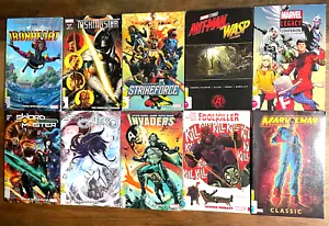 Lot Of 10 Marvel Comics TPB Graphic Novels Ironheart Taskmaster Invaders - Picture 1 of 3