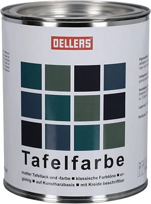 OELLERS 2in1 Tafellack 1L Matt nach RAL Tafelfarbe Schultafelfarbe Mattlack - Bild 1 von 4