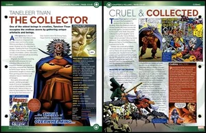 The Collector - Taneleer Tivan #CO-01 Villains - Cosmic Marvel Fact File Page - Picture 1 of 1