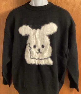 YWFG Maglione Rabbit Crew collo nero - Foto 1 di 1