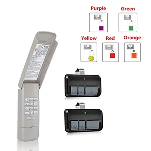 For Liftmaster Sears Garage Door Keypad 877LM Opener + 2 Visor Remote 893LM - Picture 1 of 7
