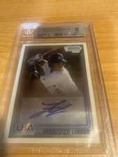 FRANCISCO LINDOR 2010 BOWMAN CHROME USA BASEBALL ROOKIE RC AUTOGRAPH AUTO