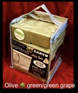 *FULL SIZE SHEET SET Ashley Taylor Aloe Vera Bamboo DeepPocket 2000 THREAD COUNT - Picture 1 of 12