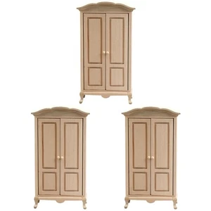  3 Pieces Möbel Für Puppenhaus Kleiner Schrank Mini House Accessory - Bild 1 von 12