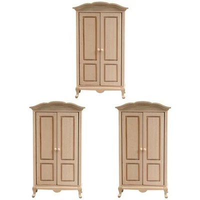  3 Pieces Möbel Für Puppenhaus Kleiner Schrank Mini House Accessory - Bild 1 von 4