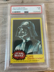 1977 Star Wars Lord Darth Vader #196 PSA 7 Fresh Slab - Picture 1 of 2