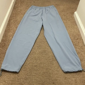 Outdoor Voices Women’s Medium Light Blue Nylon Blend Pants Drawstring Ankles - Picture 1 of 8