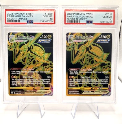 Sequential Rayquaza VMAX TG29/TG30 Swsh12 - Silver Tempest PSA 10s - Image 1 of 2